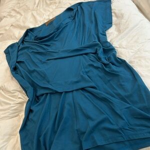 Karen Zambos Vintage Couture Teal T-Shirt Dress‎ Size Small